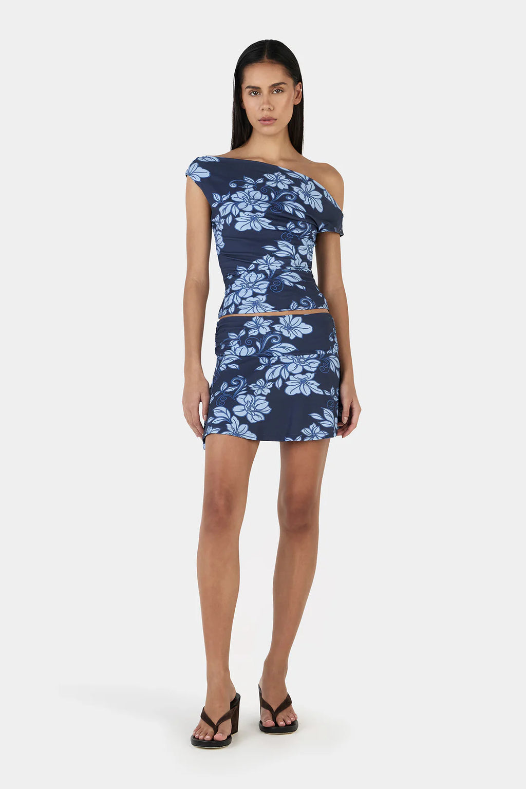 OWNLEY Camilla Top | Rolling Waves Navy