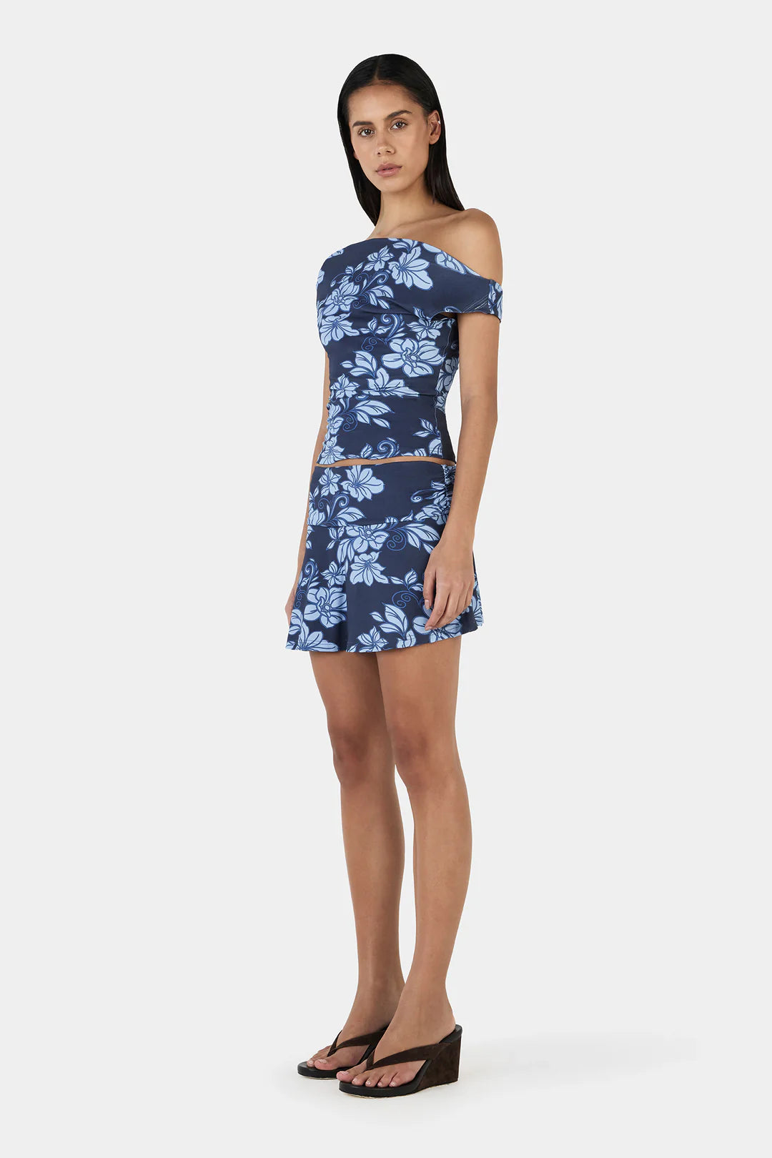 OWNLEY Camilla Top | Rolling Waves Navy