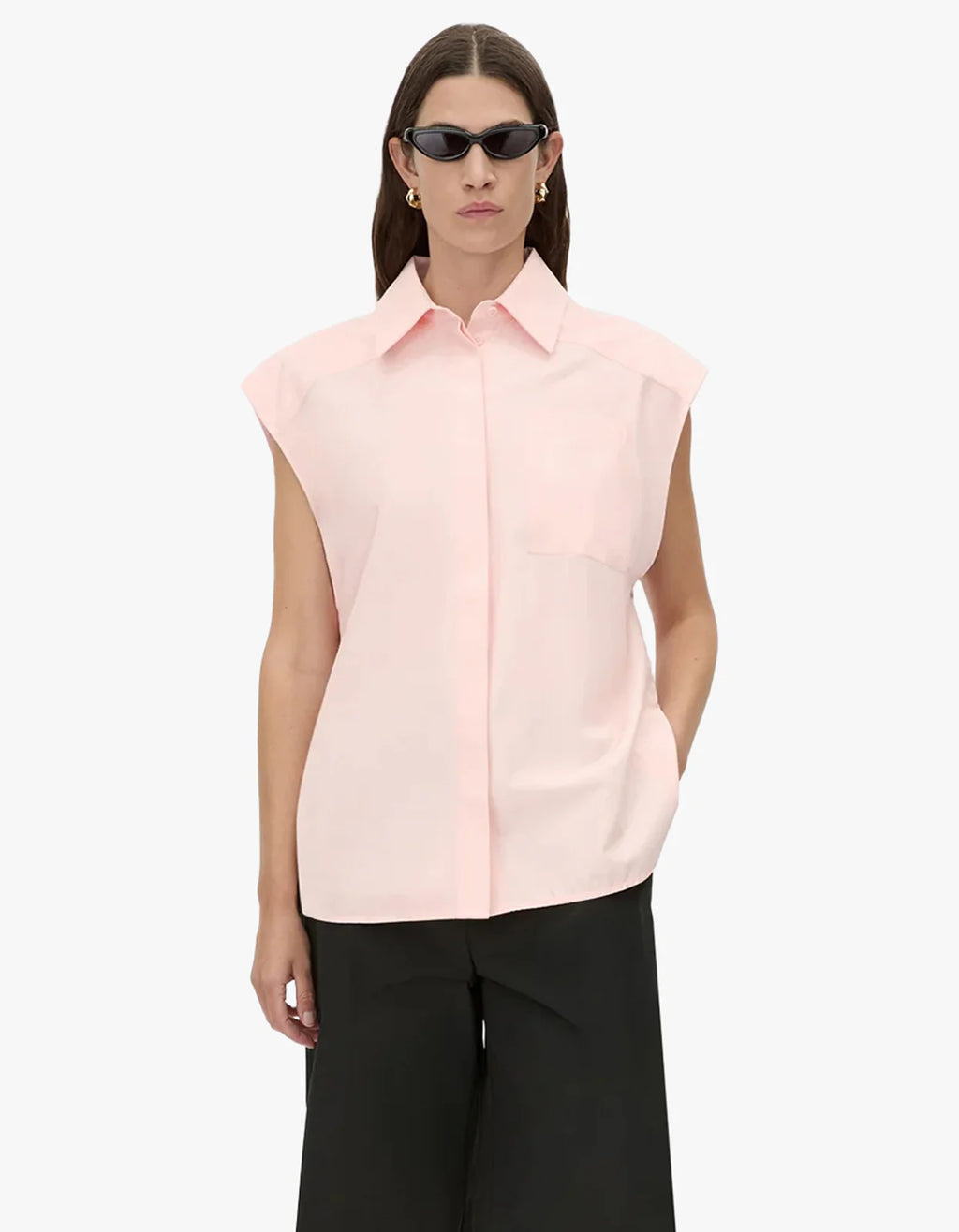 CAMILLA Milo Sleeveless Shirt | Salt Pink