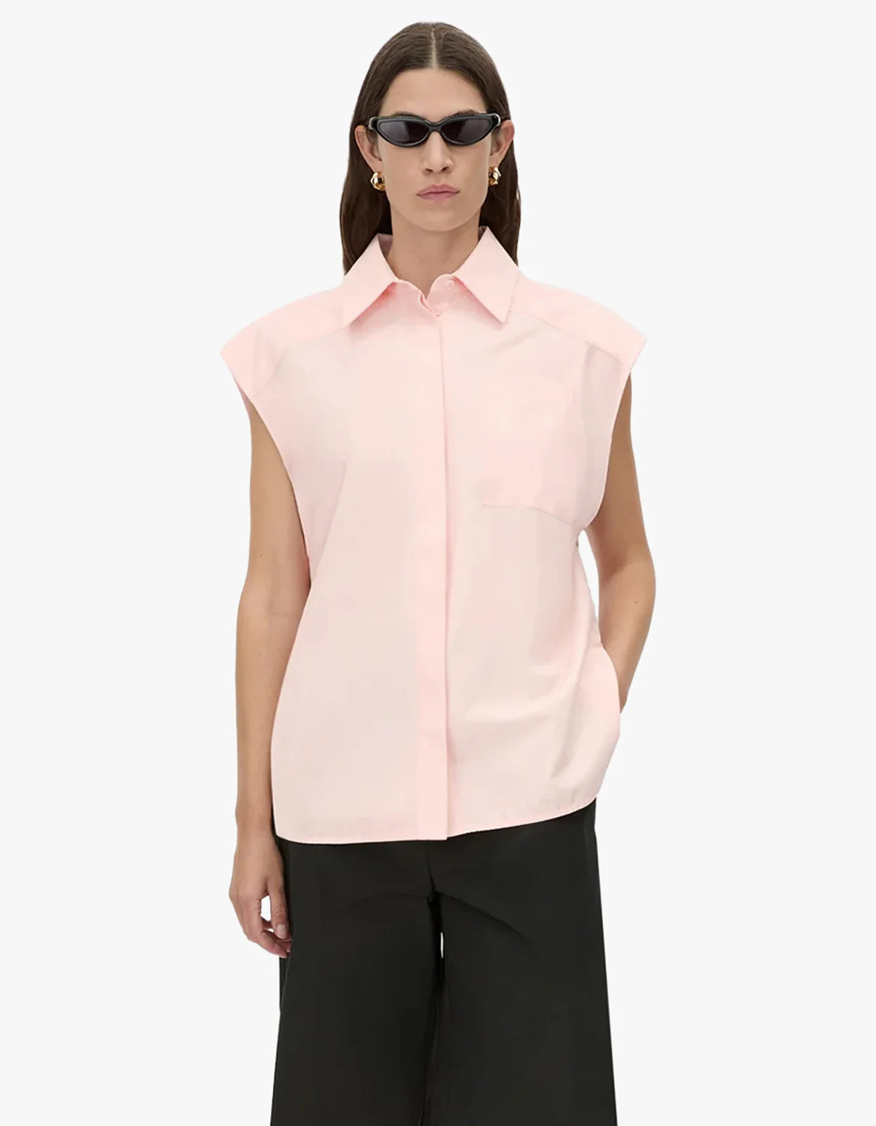 CAMILLA Milo Sleeveless Shirt | Salt Pink