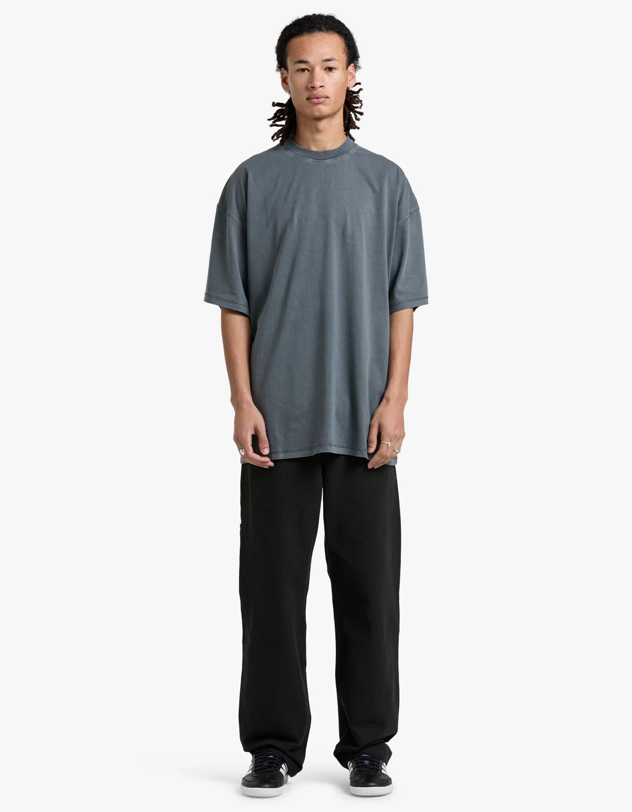 COMMONERS Mens Oversized Tee | Charcoal