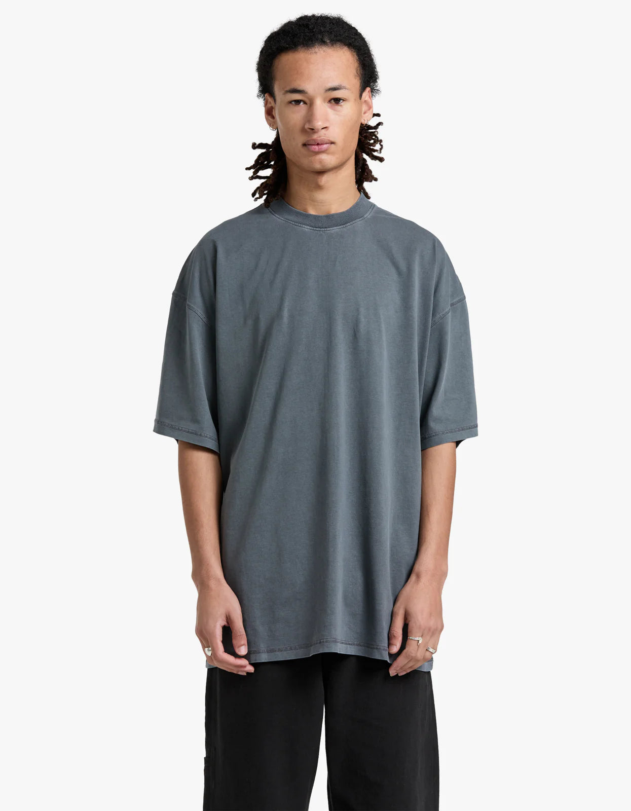 COMMONERS Mens Oversized Tee | Charcoal