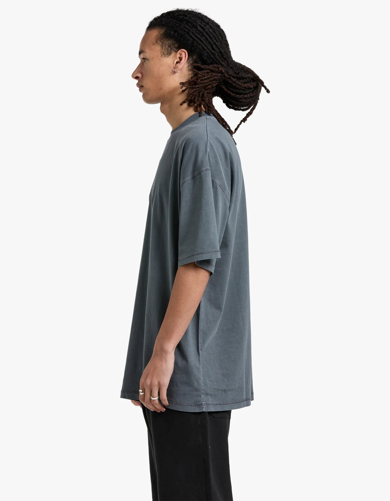 COMMONERS Mens Oversized Tee | Charcoal