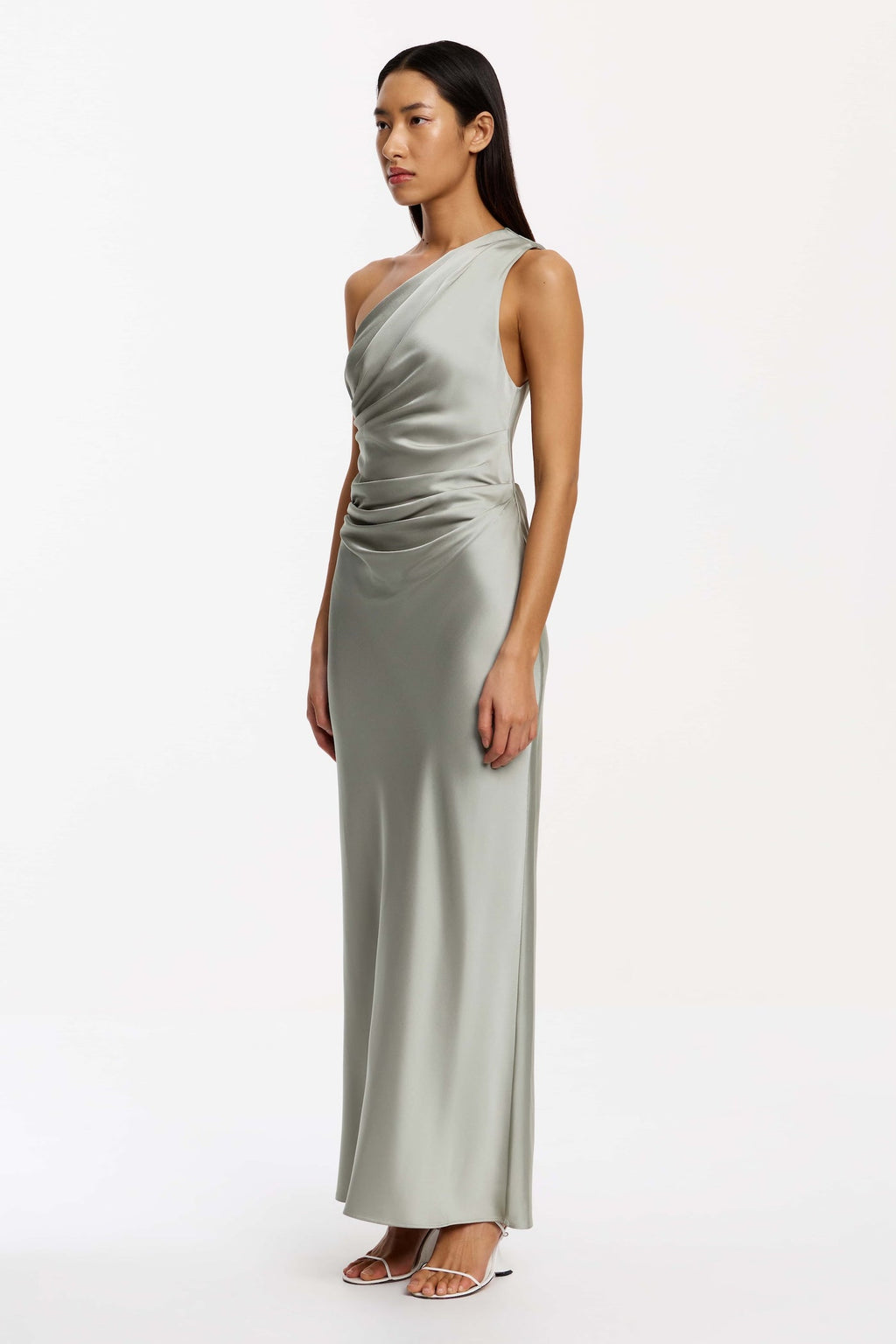 SIGNIFICANT OTHER Angela One Shoulder Maxi Dress | Sage