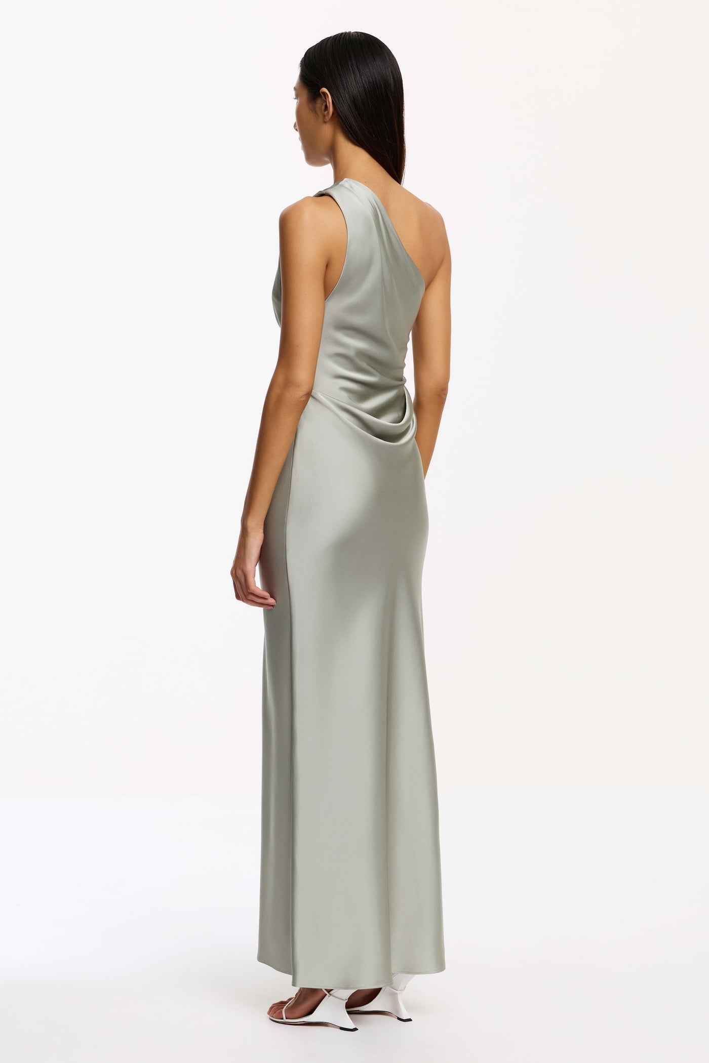 SIGNIFICANT OTHER Angela One Shoulder Maxi Dress | Sage