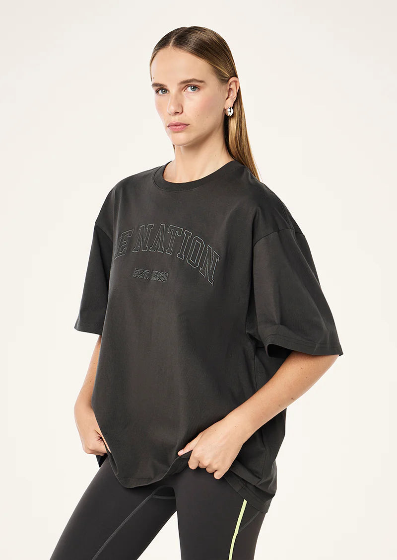 P.E NATION Core Oversized Tee | Caviar