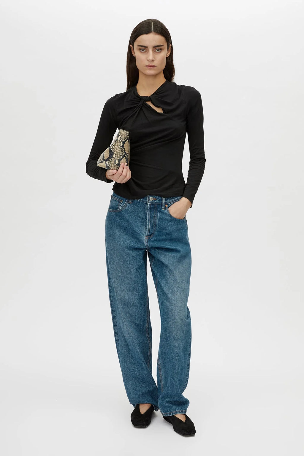 CAMILLA AND MARC Felton Knot Long Sleeve | Black