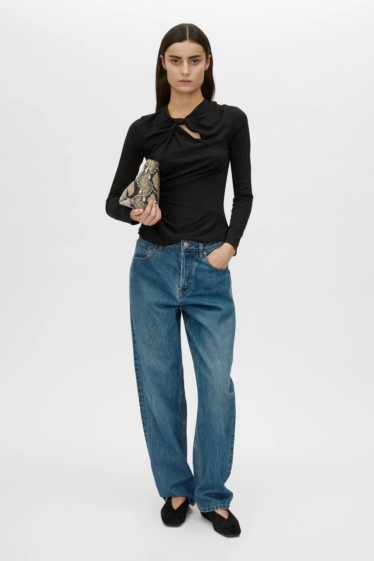 CAMILLA AND MARC Felton Knot Long Sleeve | Black