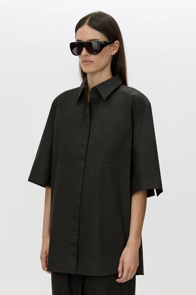 CAMILLA AND MARC Winslow Short Sleeve Shirt | Black