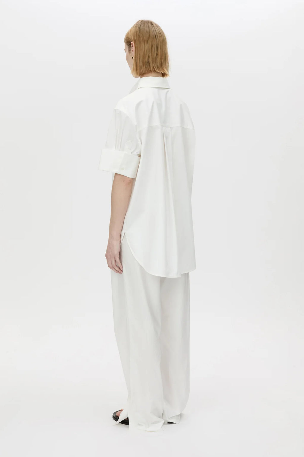 CAMILLA & MARC Winslow Short Sleeve Shirt | Soft White.