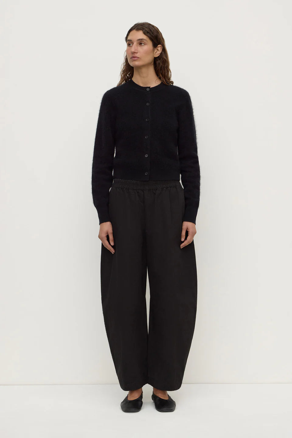 ASSEMBLY LABEL Carina Merino Long Sleeve Cardigan | Black