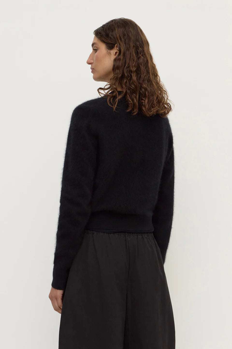 ASSEMBLY LABEL Carina Merino Long Sleeve Cardigan | Black