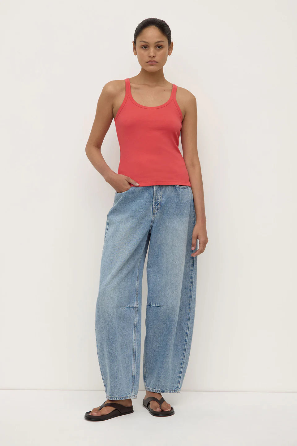 ASSEMBLY LABEL Charlie Rib Tank | Chilli