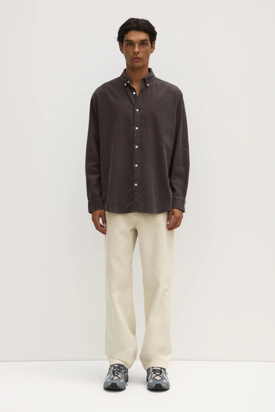 ASSEMBLY LABEL Cord Long Sleeve Shirt | Washed Graphite