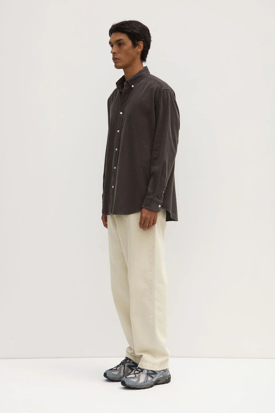 ASSEMBLY LABEL Cord Long Sleeve Shirt | Washed Graphite