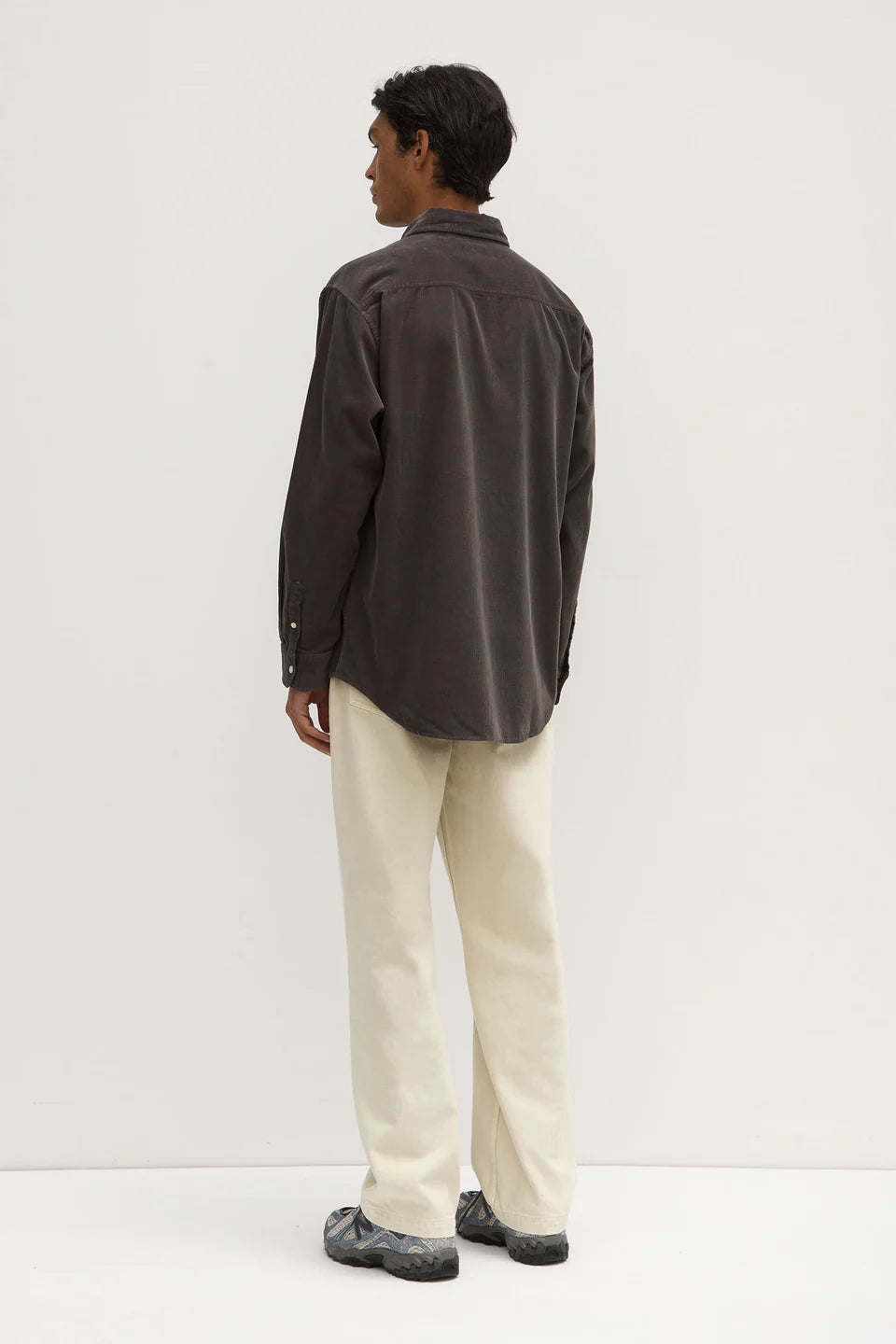 ASSEMBLY LABEL Cord Long Sleeve Shirt | Washed Graphite