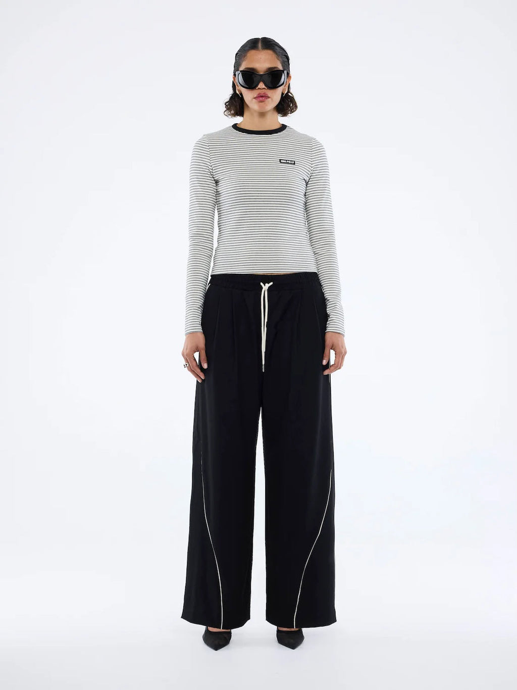 ENA PELLY  Bowie Wide Leg Pant | Black