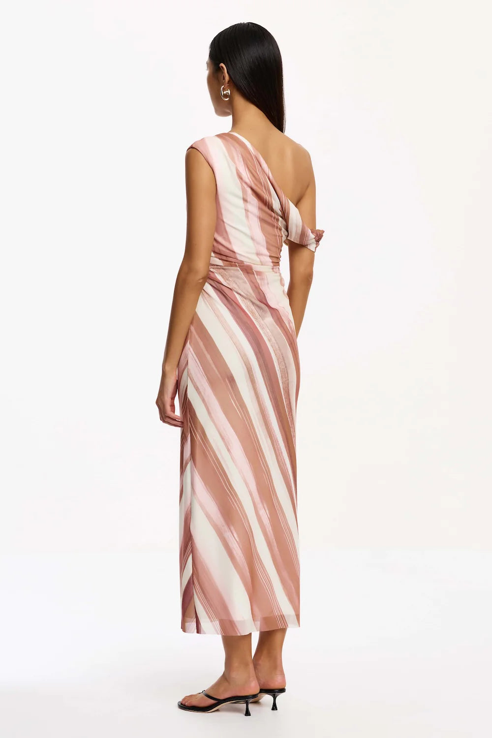 SIGNIFICANT OTHER Drew Midi Dress | Carob Stripe