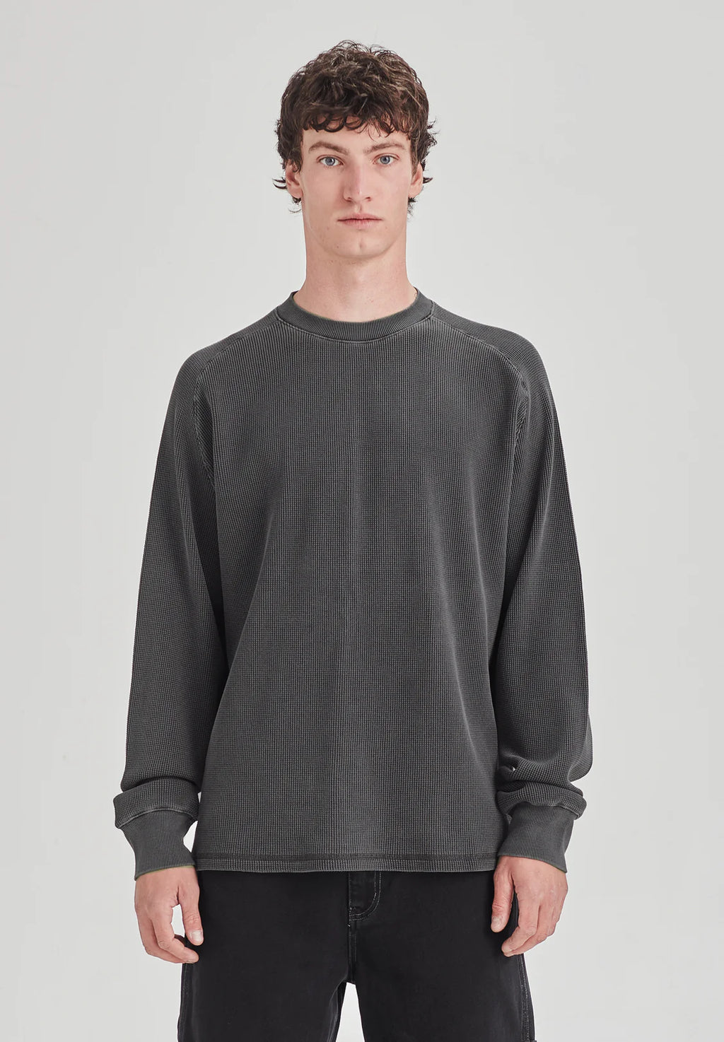 COMMONERS Heavy Waffle Long Sleeve | Vintage Grey