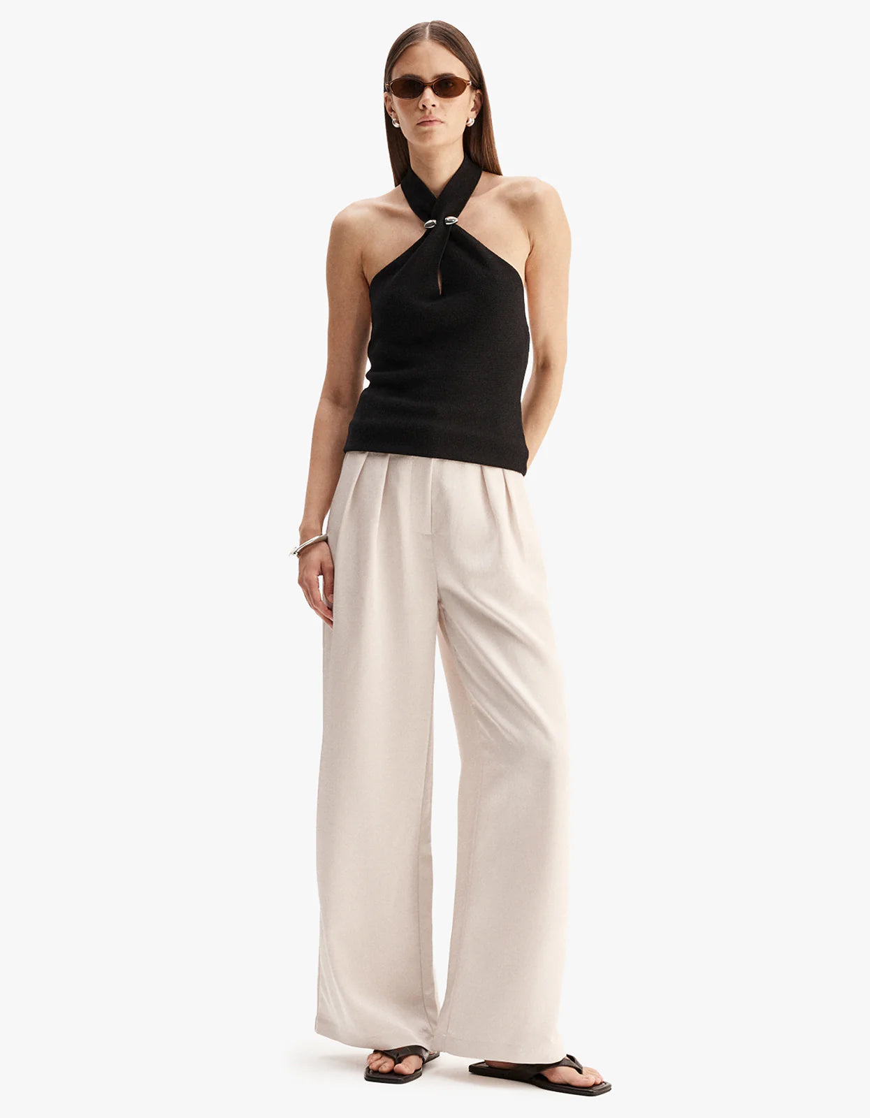 ELKA Zinnia Knit Top | Black