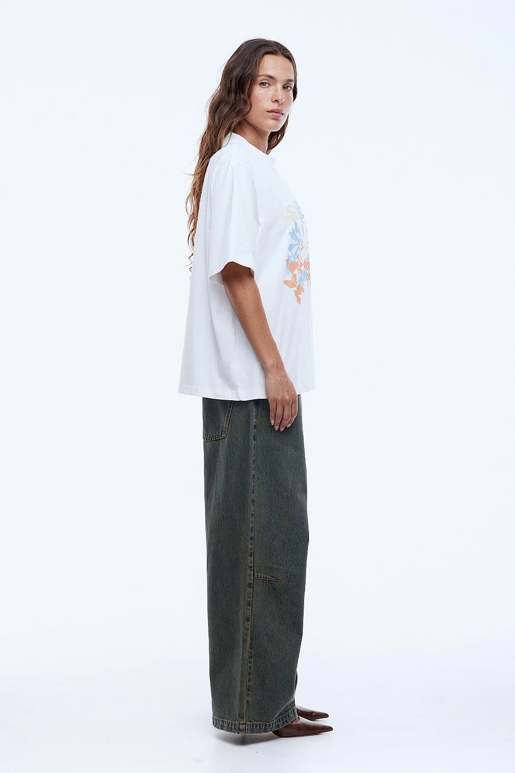 ENA PELLY Vintage Floral Tee | Vintage White