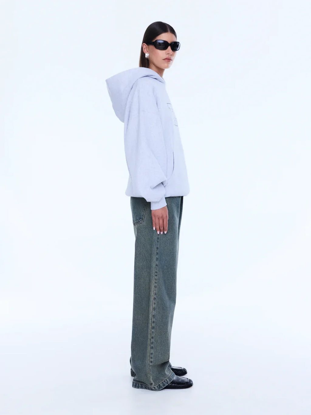 ENA PELLY Cassie Oversized Hoodie | Grey Marle