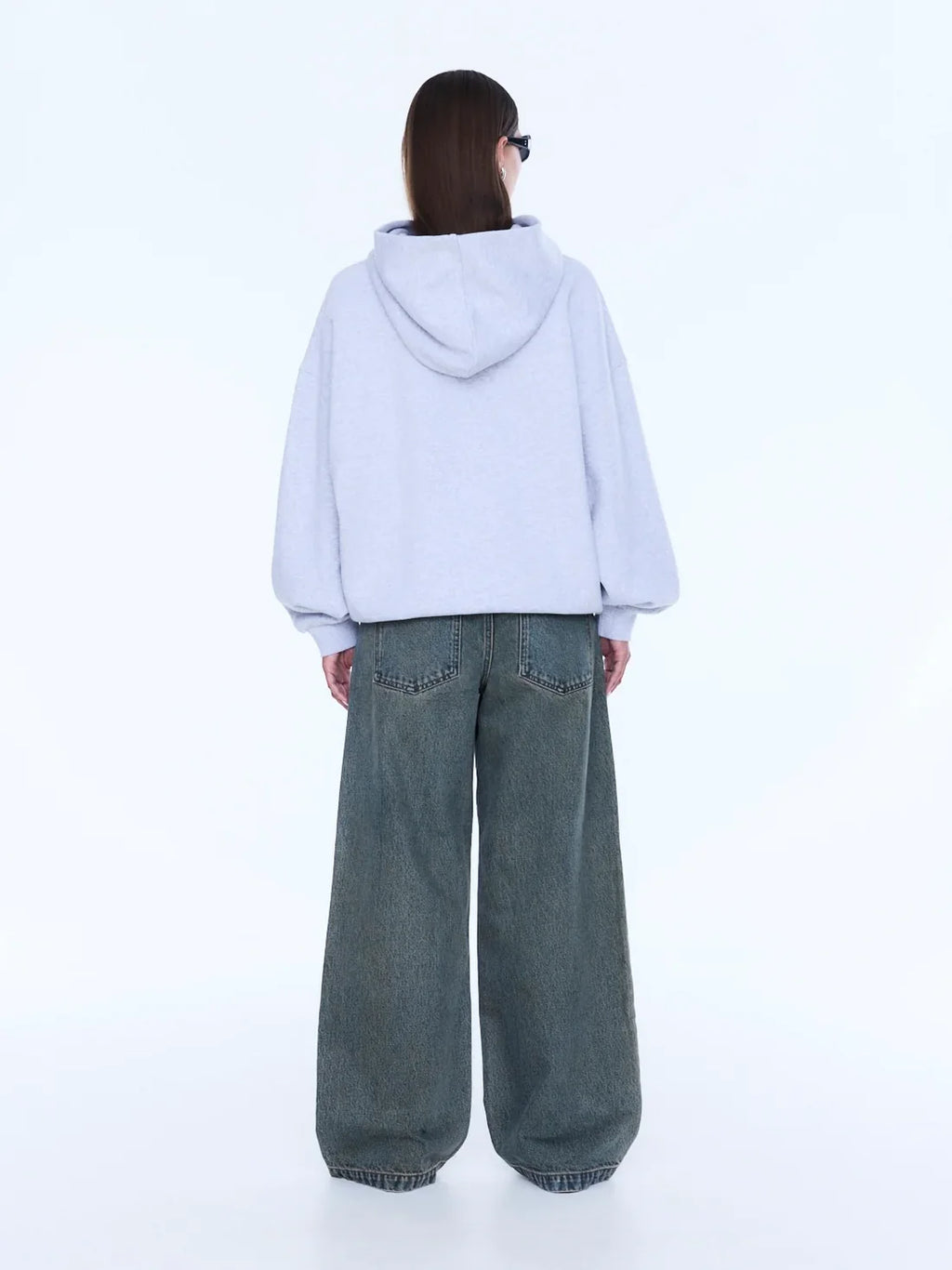 ENA PELLY Cassie Oversized Hoodie | Grey Marle