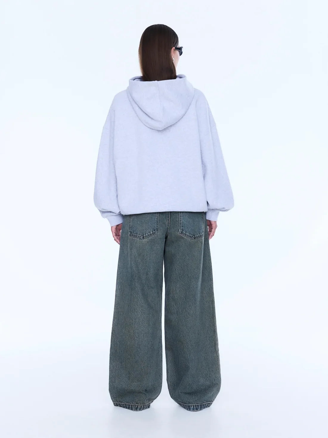 ENA PELLY Cassie Oversized Hoodie | Grey Marle