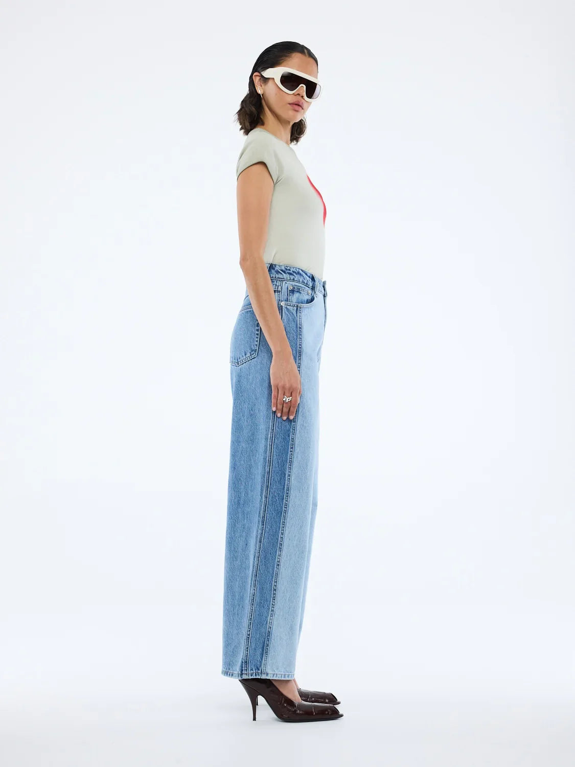 ENA PELLY Lia Spliced Jean | Indigo Splice