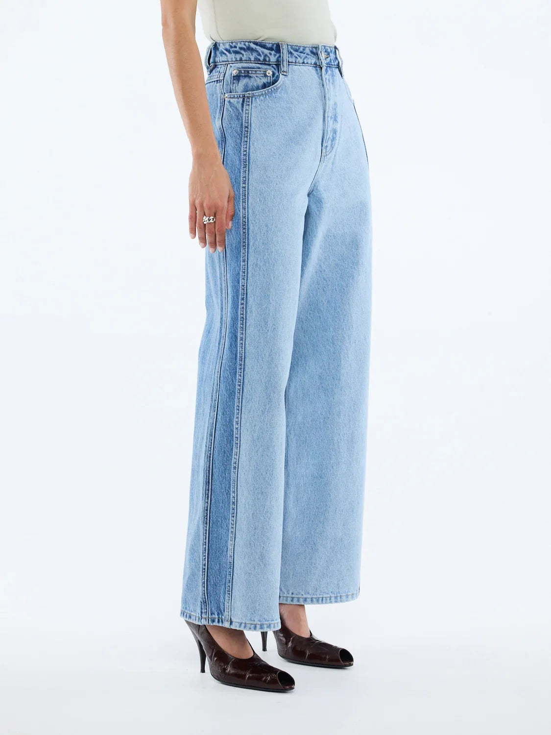 ENA PELLY Lia Spliced Jean | Indigo Splice