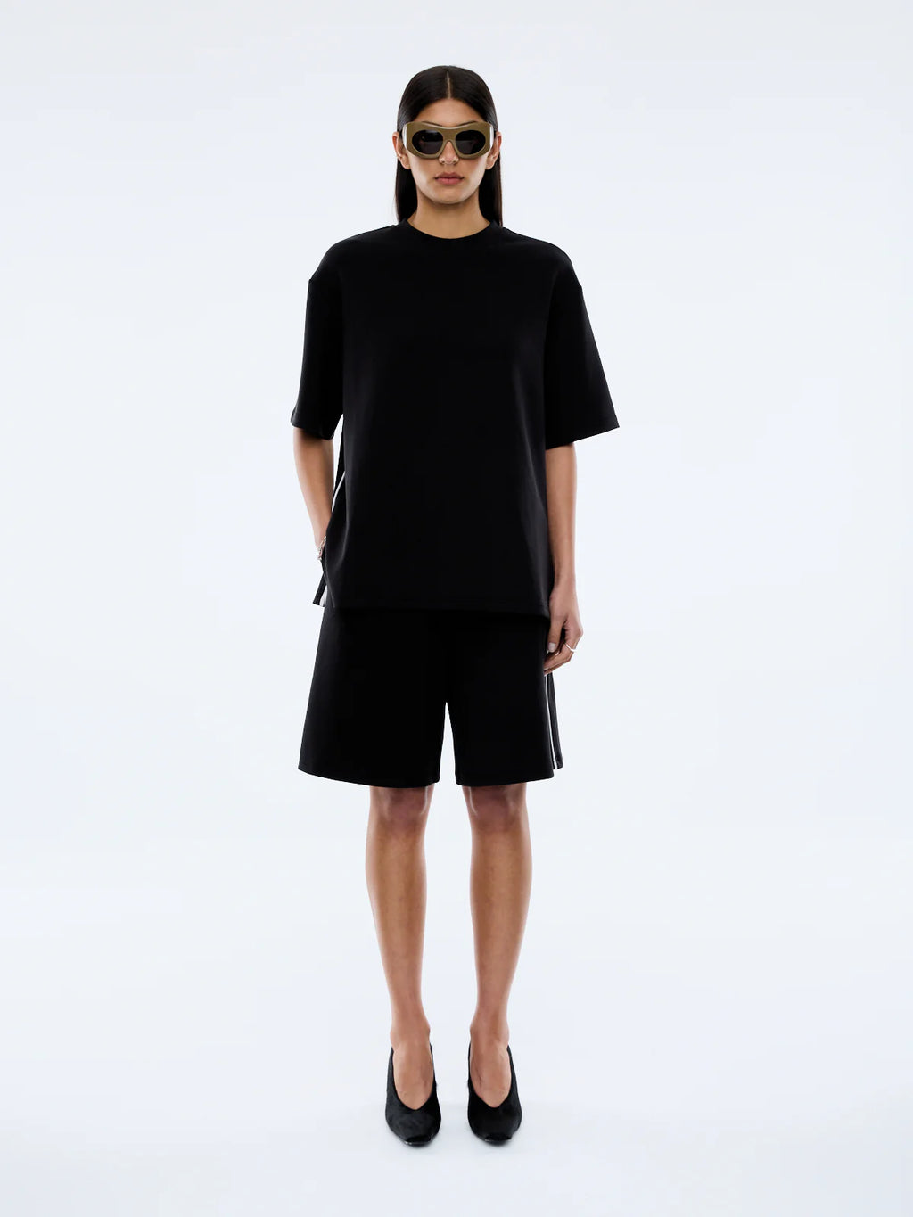 ENA PELLY Sarah Oversized Tee | Vintage Black
