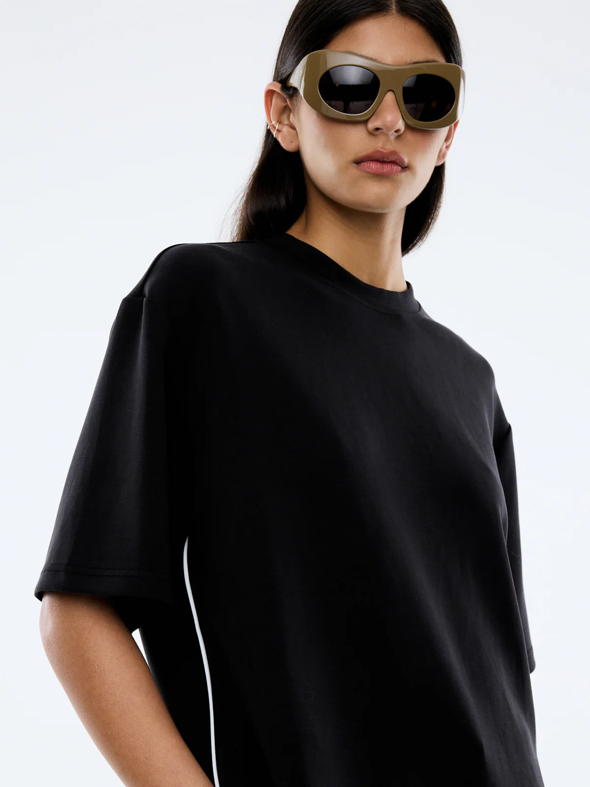 ENA PELLY Sarah Oversized Tee | Vintage Black