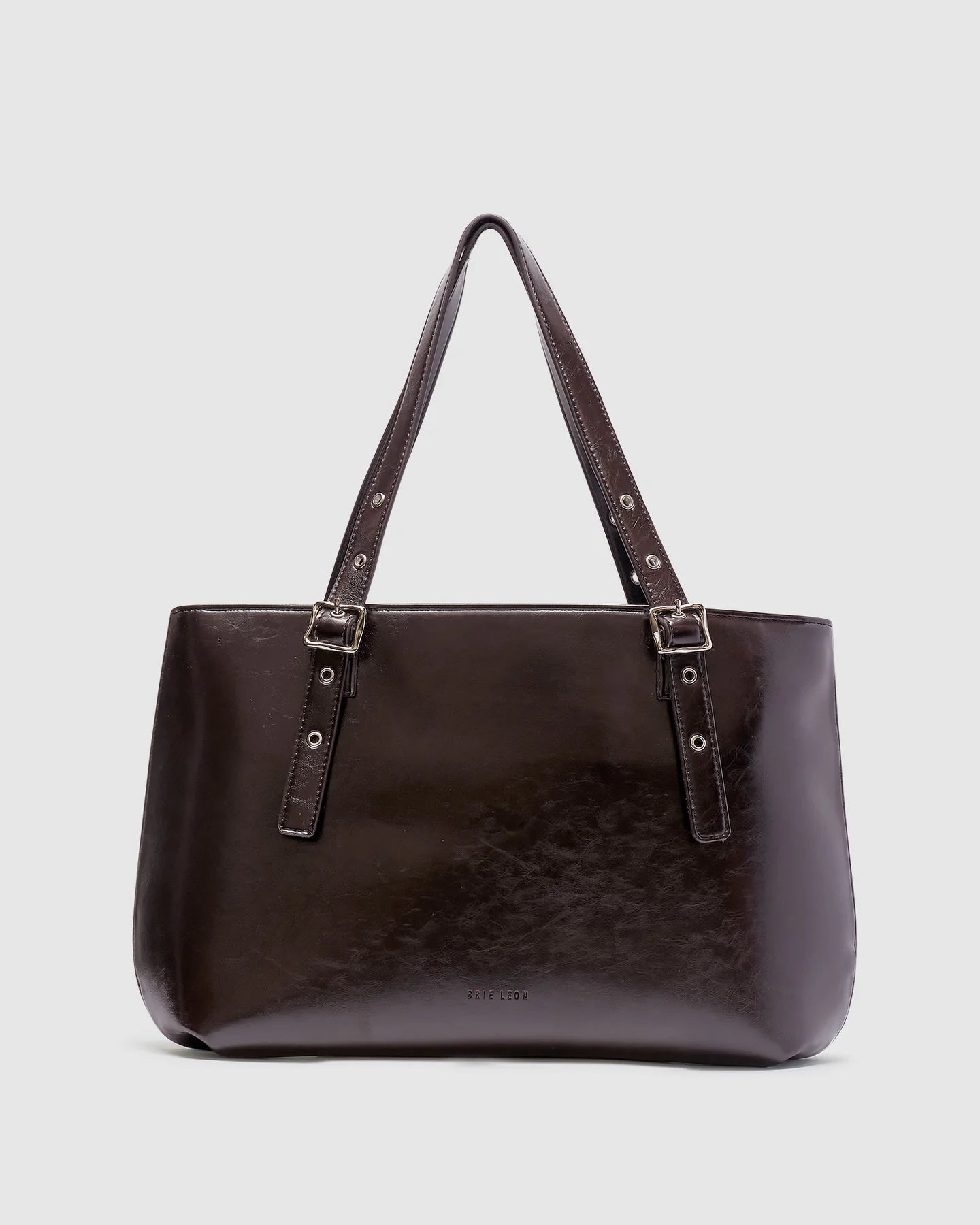 BRIE LEON Everyday East-West Tote | Burnt Coffee