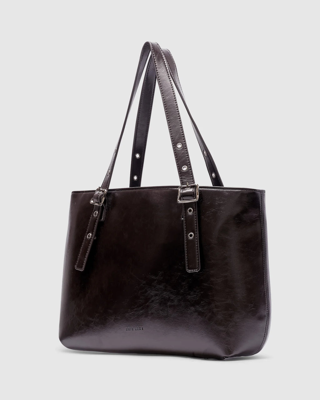 BRIE LEON Everyday East-West Tote | Burnt Coffee