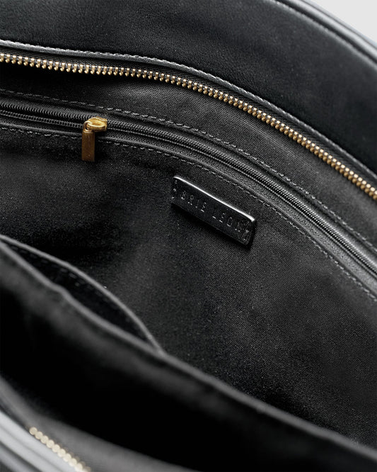 BRIE LEON Everyday East-West Weekender | Black