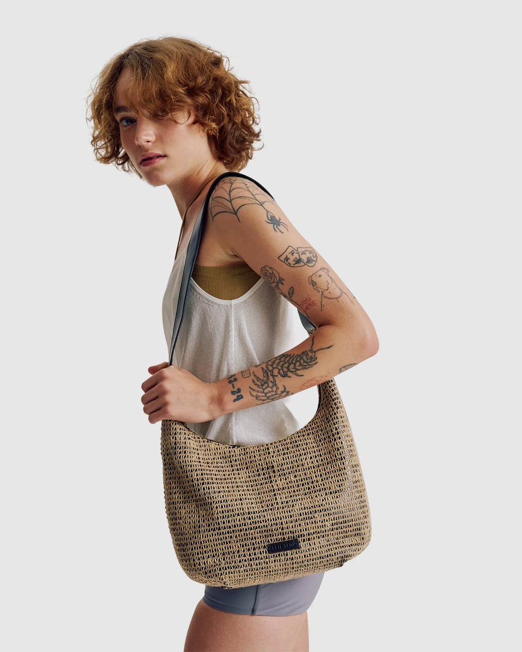 BRIE LEON Large Everyday Croissant Bag | Raffia
