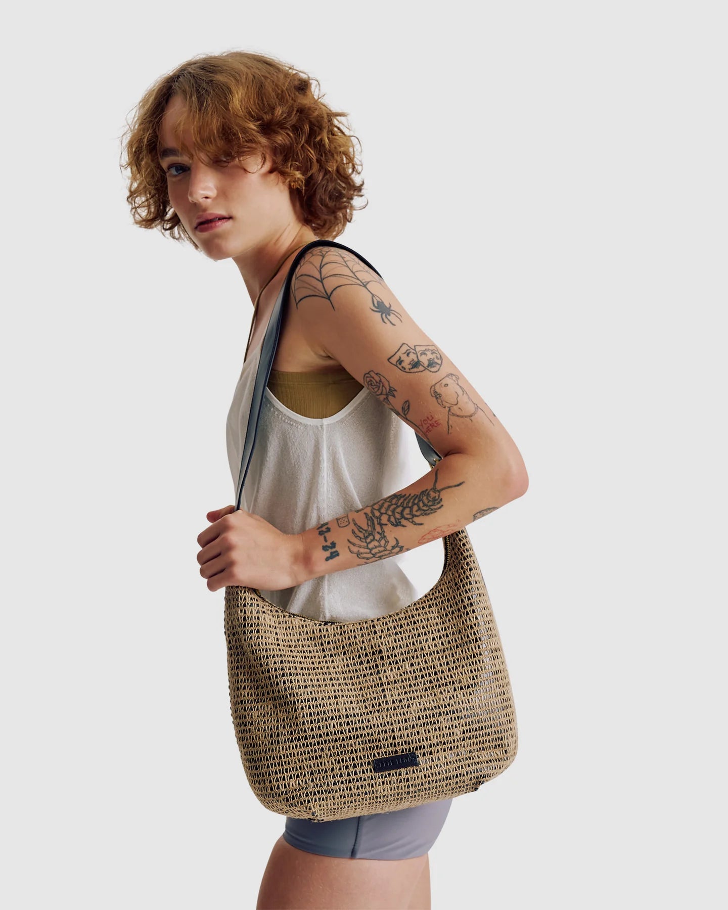 BRIE LEON Large Everyday Croissant Bag | Raffia