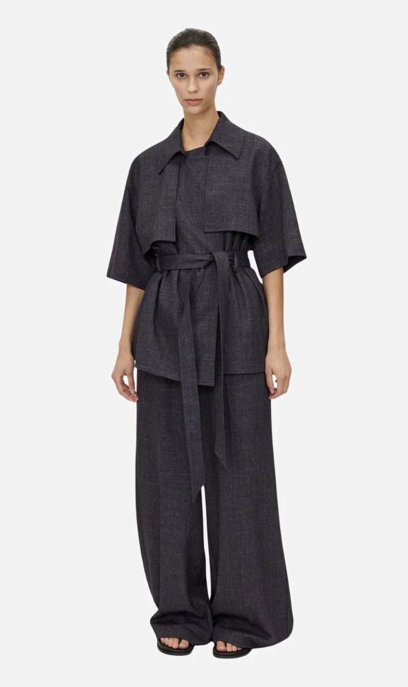 CAMILLA AND MARC Antony Short Trench | Denim Navy