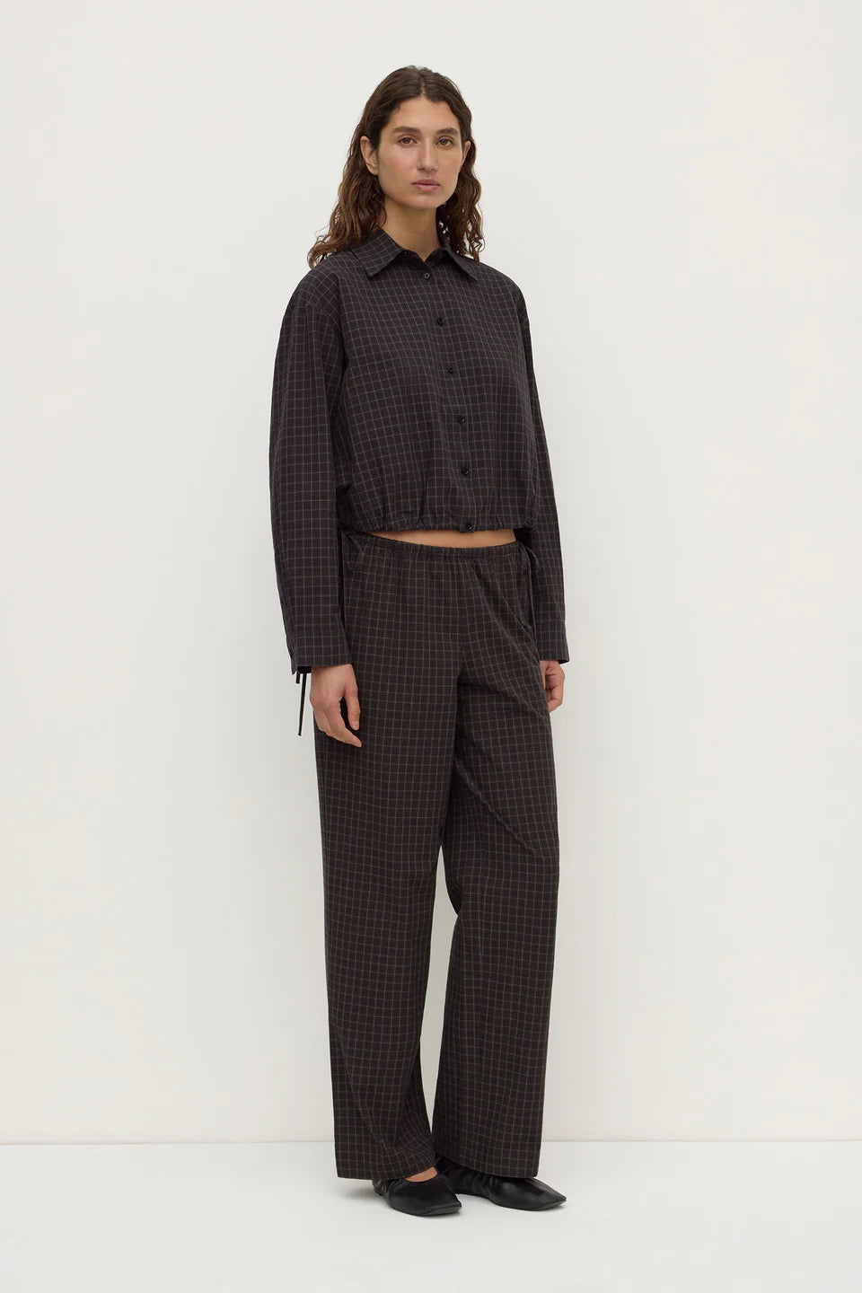 ASSEMBY LABEL Eddie Check Shirt | Brown/Black