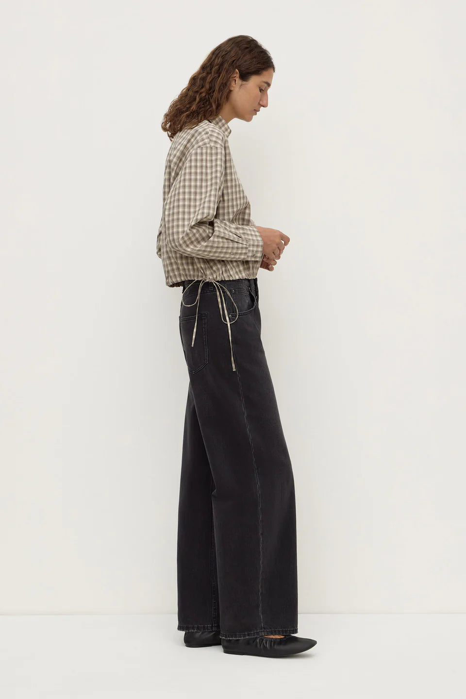 ASSEMBLY LABEL Eddie Check Shirt | White/Grey