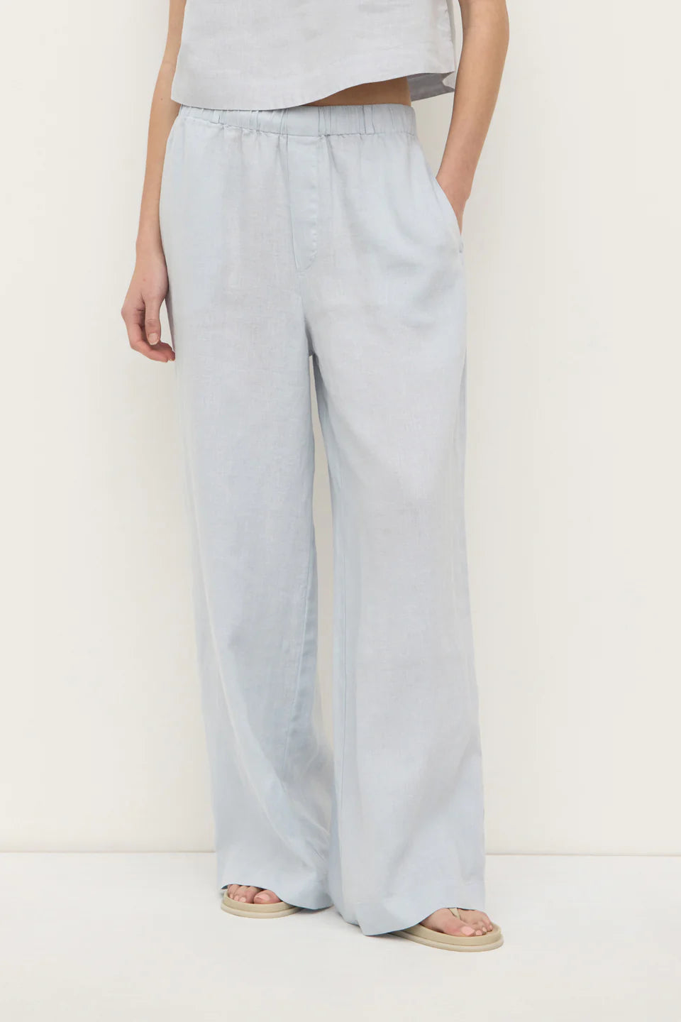 ASSEMBLY LABEL Everyday Linen Pant | Cloud