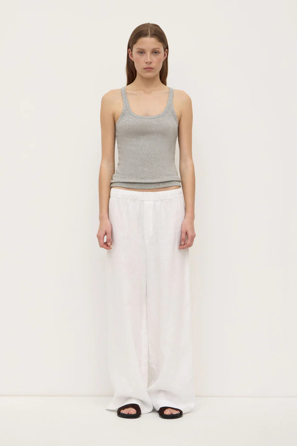 ASSEMBLY LABEL Everyday Linen Pant | White
