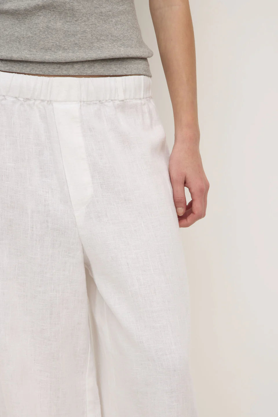 ASSEMBLY LABEL Everyday Linen Pant | White