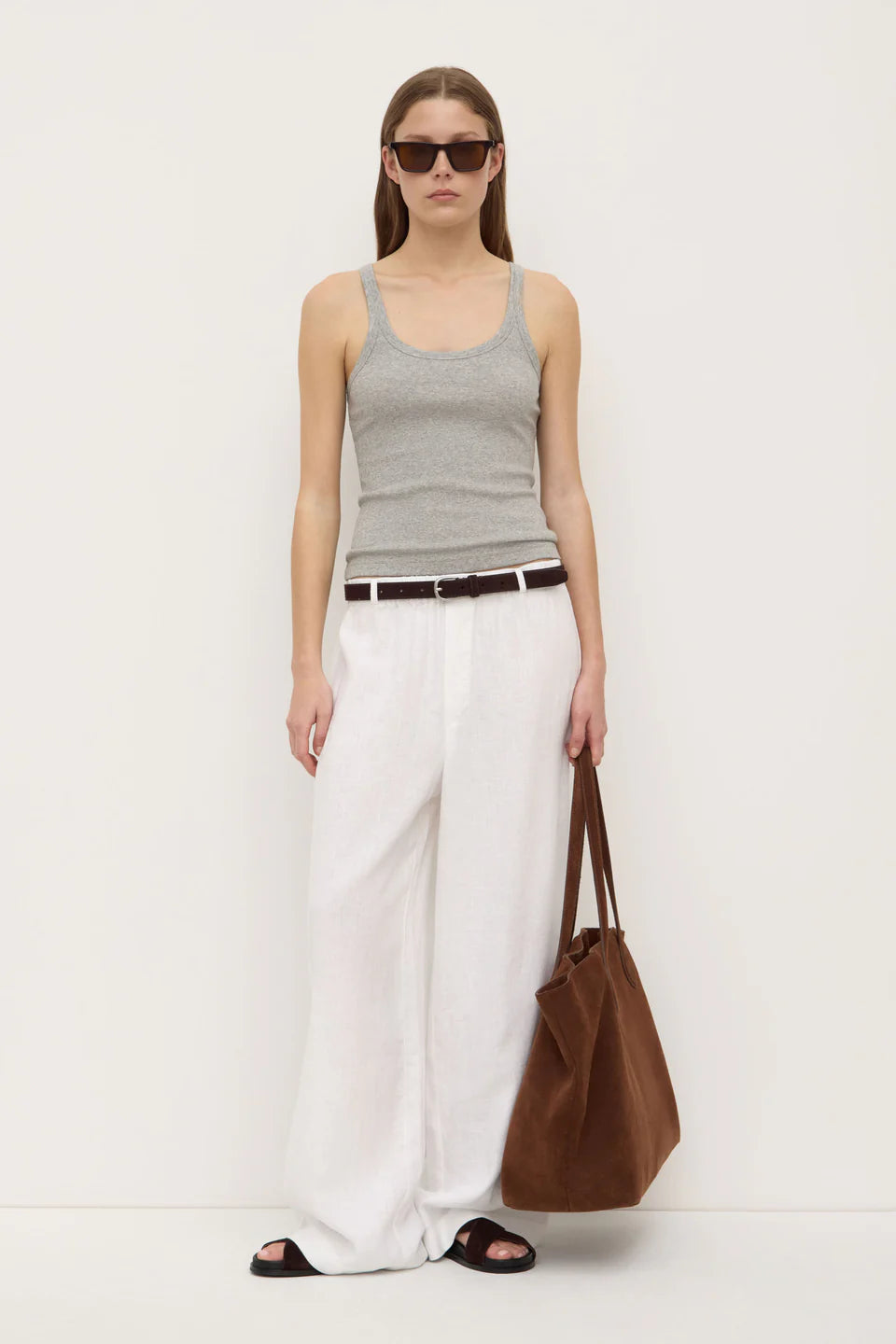 ASSEMBLY LABEL Everyday Linen Pant | White