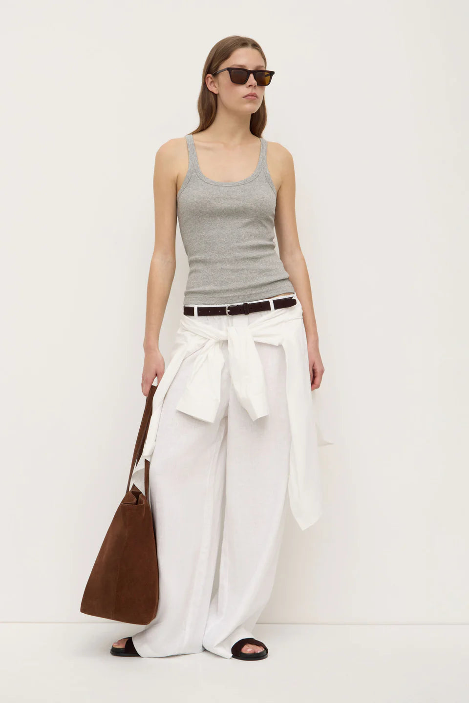 ASSEMBLY LABEL Everyday Linen Pant | White