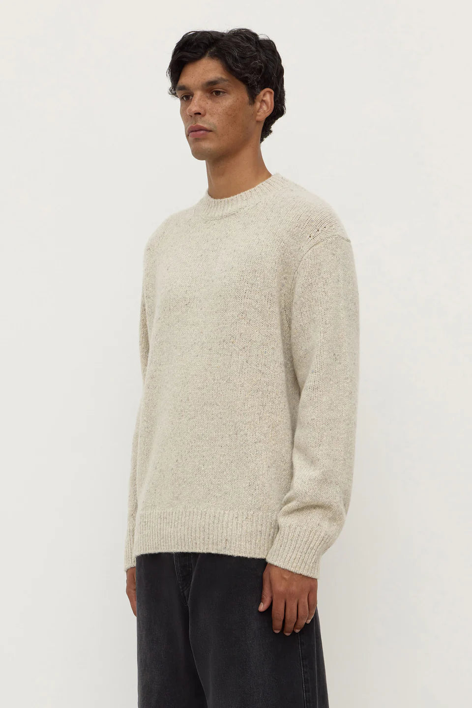 ASSEMBLY LABEL Lief Wool Blend Knit | Oat Marle