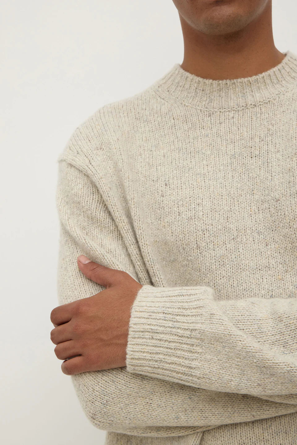 ASSEMBLY LABEL Lief Wool Blend Knit | Oat Marle