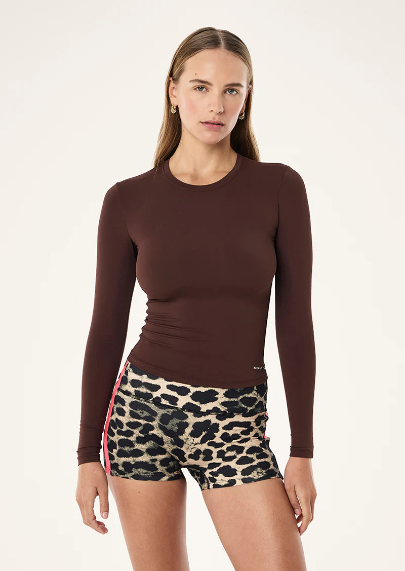 P.E NATION Foundation Long Sleeve Top | Mahogany