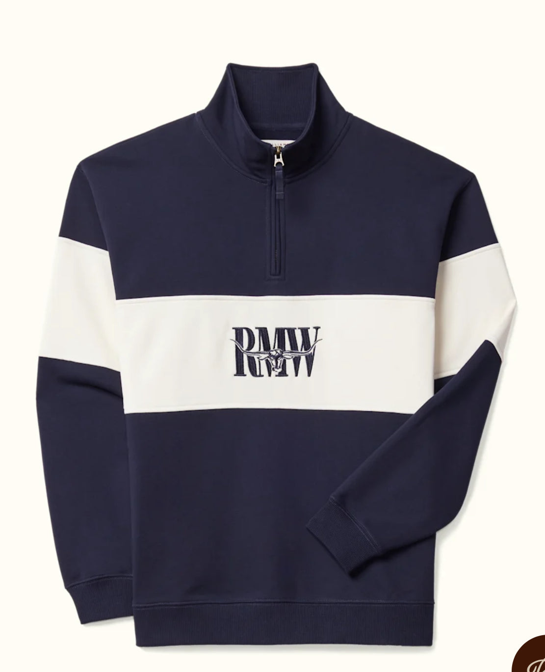 R.M. WILLIAMS Heritage 1/4 Zip | Navy