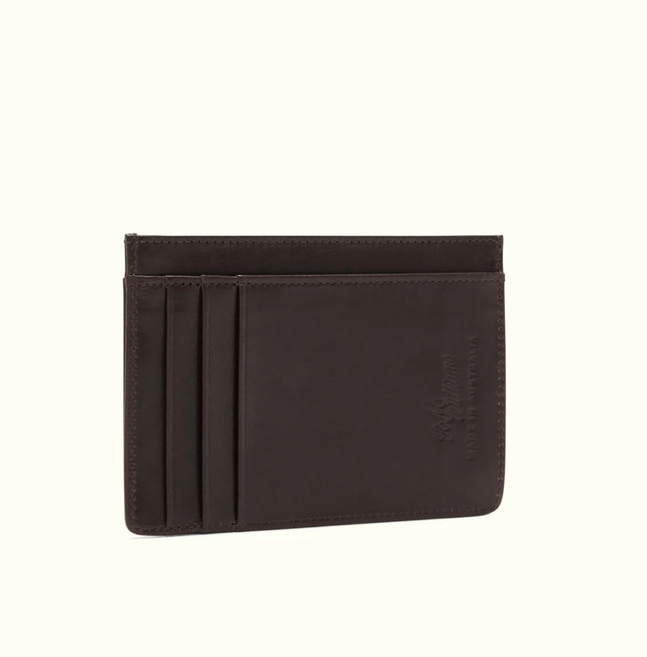 Singleton Vertical Cardholder | Dark Brown
